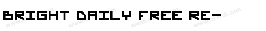 Bright Daily FREE Re字体转换